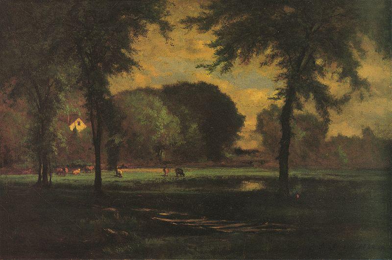 George Inness The Pasture Germany oil painting art